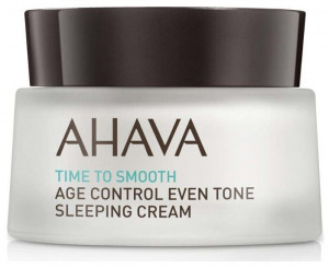 Крем антивозрастной корректирующий ночной крем Ahava Time To Smooth Age Control Even Tone Sleeping cream 50 мл для выравнивания цвета кожи