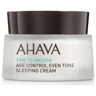 Крем антивозрастной корректирующий ночной крем Ahava Time To Smooth Age Control Even Tone Sleeping cream 50 мл для выравнивания цвета кожи