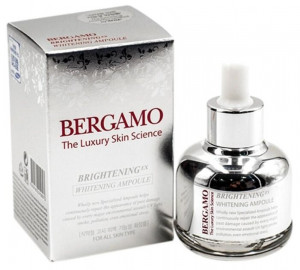 Bergamo Brightening EX Whitening Ampoule сыворотка против пигментации кожи лица