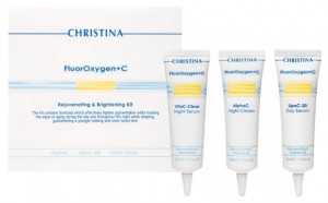 Набор для домашнего осветления кожи Christina FluorOxygen+C Rejuvenating & Britening Kit