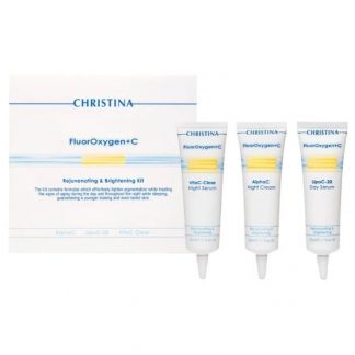 Набор для домашнего осветления кожи Christina FluorOxygen+C Rejuvenating & Britening Kit