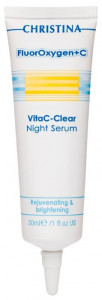 Ночная осветляющая сыворотка с витамином С Christina FluorOxygen+C VitaC-Clear Night Serum