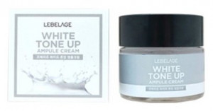 Крем ампульный выравнивающий тон лица Lebelage Ampule Cream White Tone Up 70 мл