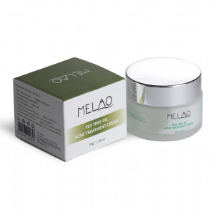 MELAO Tea Tree Oil Acne Treatment Cream Balance Water And oil Shrinking Pores Moisturizing Cream для лица с натуральным маслом чайного дерева "Антиакне" (для проблемной кожи), 30g