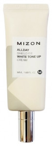 Mizon Allday shield fit white Tone up cream Отбеливающий увлажняющий крем для лица