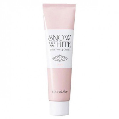 Крем для лица осветляющий Secret Key Snow White Color Tone Up Cream_Pink