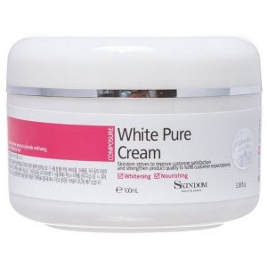 Крем отбеливающий для лица SKINDOM WHITE PURE CREAM - крем, придающий коже гладкость и сияющий вид, 100 мл