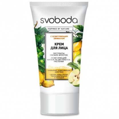 Крем для лица SVOBODA Face care of Nature с осветляющим эффектом 43 г