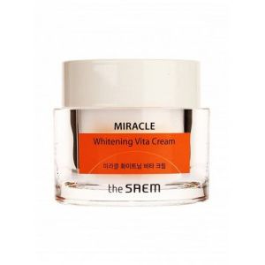 Ночной осветляющий крем для лица The Saem Miracle Whitening Vita Cream, 50мл