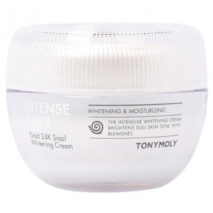 TONY MOLY Intense Care Gold 24K Snail Whitening Cream Отбеливающий крем для лица