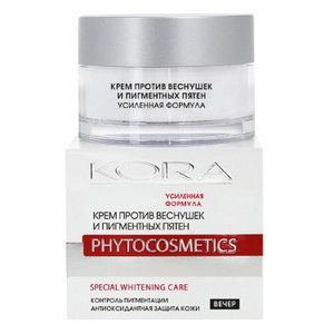 Крем Kora Phytocosmetics против веснушек и пигментных пятен, усиленная формула, 50 мл