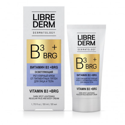 Осветляющий крем для лица и тела Librederm Dermatology B 3 + BRG Face and Body Cream