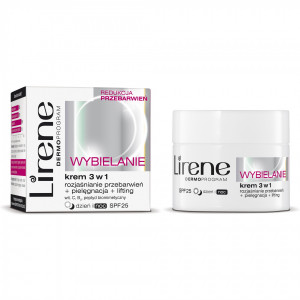 Отбеливающий крем для лица 3 в 1 Lirene Whitening 3 in 1 Day & Night Cream SPF 25