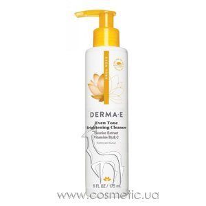 Осветляющее средство для умывания с витамином С Derma E Even Tone Brightening Cleanser