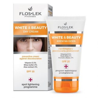 Дневной крем для профилактики пигментации Floslek White & Beauty Peventive Day Cream against Discolouration SPF 20