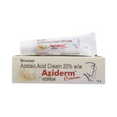 Крем с азелаиновой кислотой 20% " Азидерм " от пигментации и постакне Aziderm Azelaic Acid Cream 20%, 15 гр.